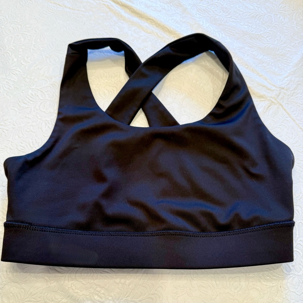 Asics Black Cross-Back Sports Bra. Excellent condition.